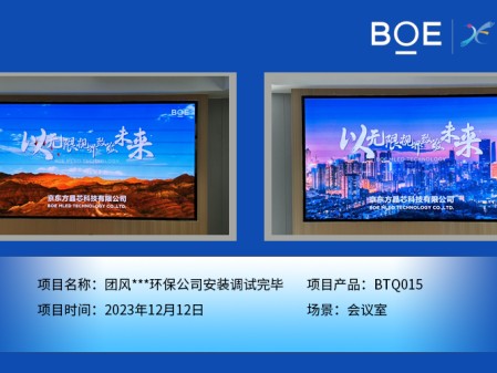 黃岡團風(fēng)**環(huán)保公司會議室BTQ015安裝調(diào)試完畢