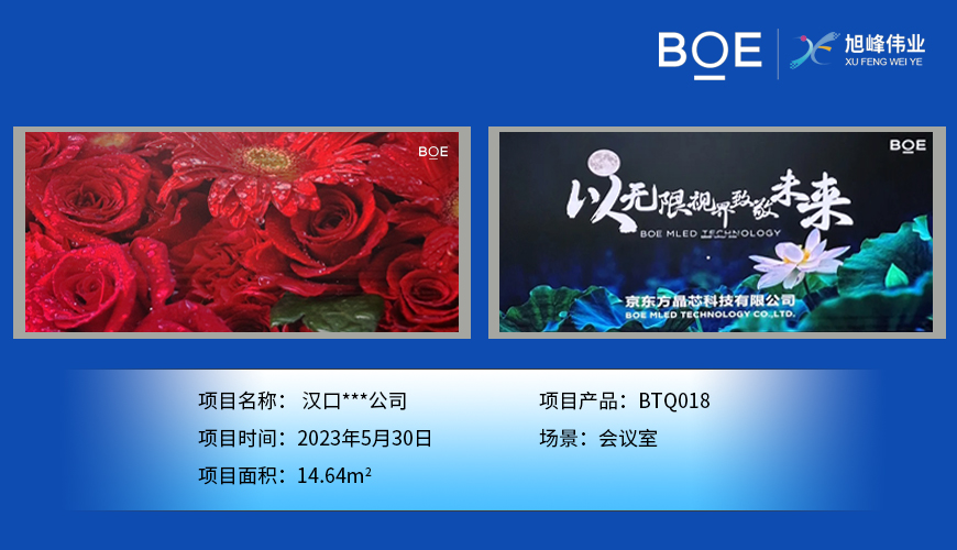 咸陽漢口***公司安裝調(diào)試完成！ 尺寸:7.04*2.08m； 像素點:3784*1118