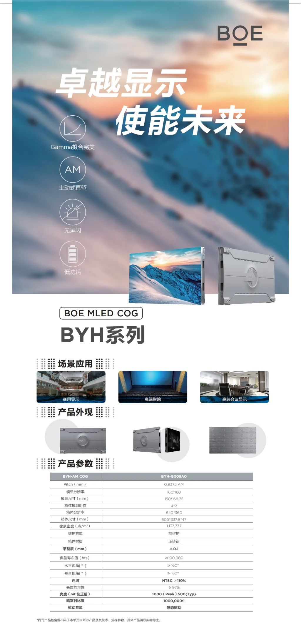 西藏BOE MLED COG BYH系列 卓越顯示 使能未來